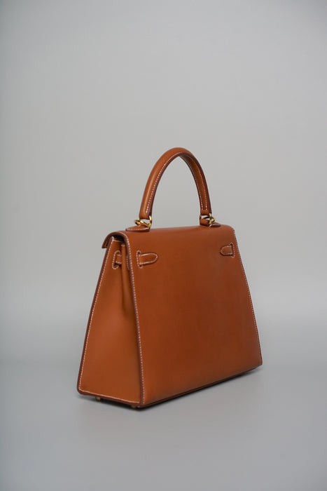 Hermes Kelly 25 in Smooth Barenia Ghw (Brand New)