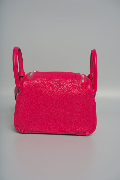 Hermes Mini Lindy in Rose Shocking Phw (Brand New)