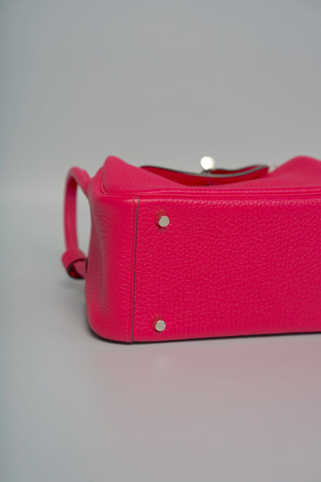 Hermes Mini Lindy in Rose Shocking Phw (Brand New)