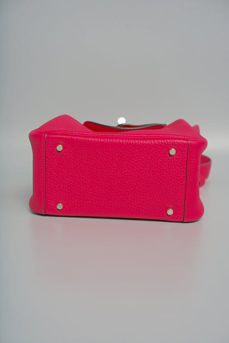 Hermes Mini Lindy in Rose Shocking Phw (Brand New)
