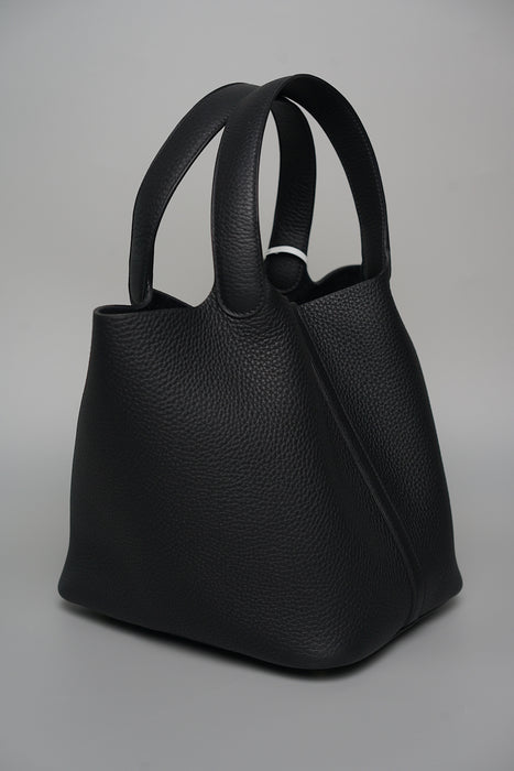 Hermes Picotin 22 in Noir Ghw (Brand New)