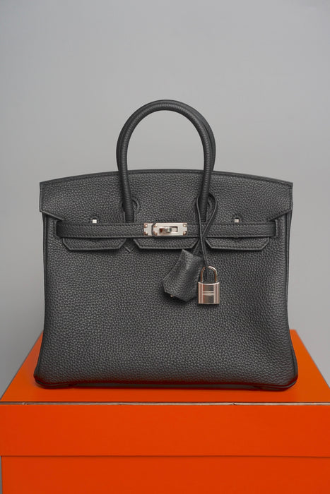 Hermes Birkin 25 in Black Togo Phw (Brand New)