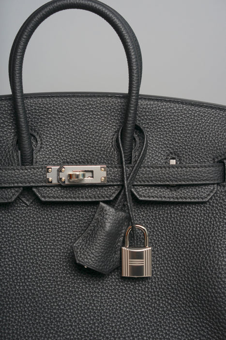 Hermes Birkin 25 in Black Togo Phw (Brand New)