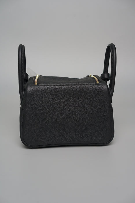 Hermes Mini Lindy II in Noir Ghw (Brand New)