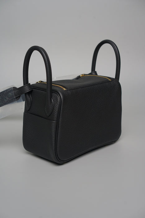 Hermes Mini Lindy II in Noir Ghw (Brand New)