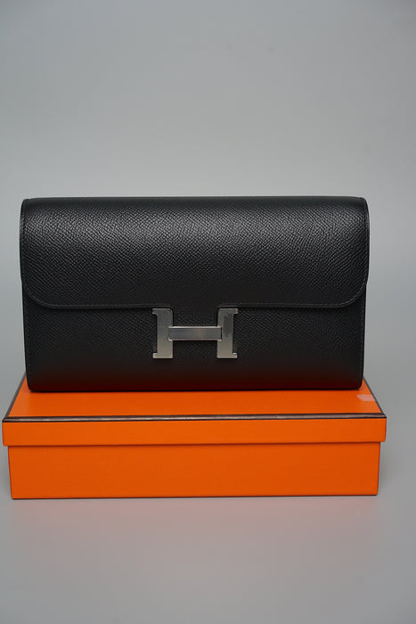 Hermes Constance To Go in Noir Epsom Phw