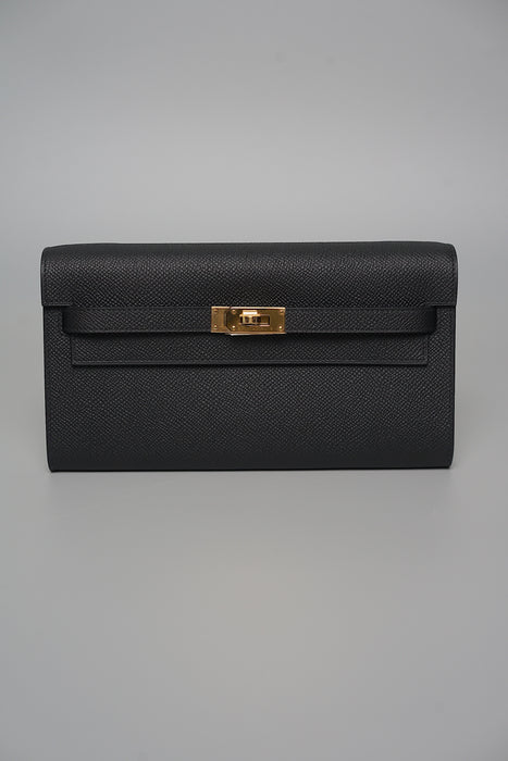 Hermes Kelly To Go in Noir Ghw (Brand New)