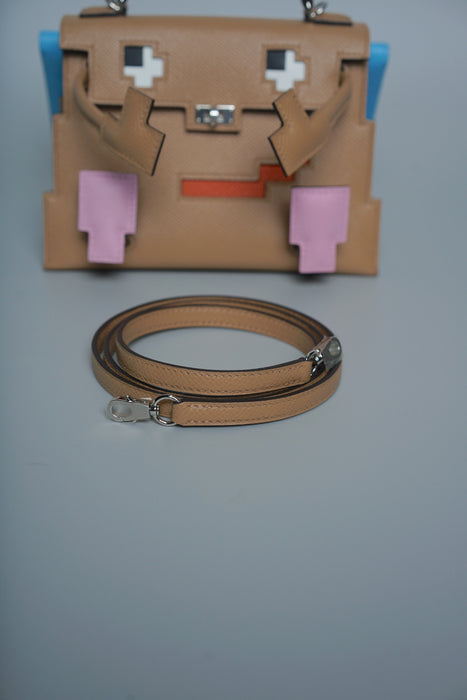 Hermes Kelly Picto in Chai/Mauve Sylvester/Blue Celeste Phw (Brand New)