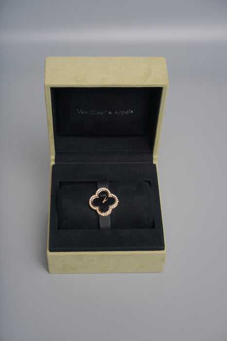 VCA Vintage Alhambra Watch in Yellow Gold Diamonds