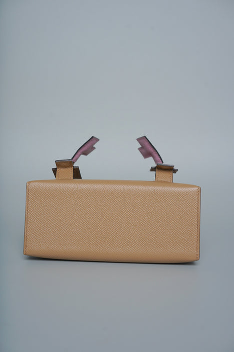 Hermes Kelly Picto in Chai/Mauve Sylvester/Blue Celeste Phw (Brand New)