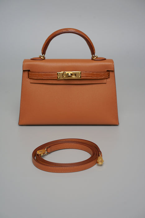 Hermes Kelly 20 Sellier Touch in Madame Matte Alligator Gold Ghw (Brand New)