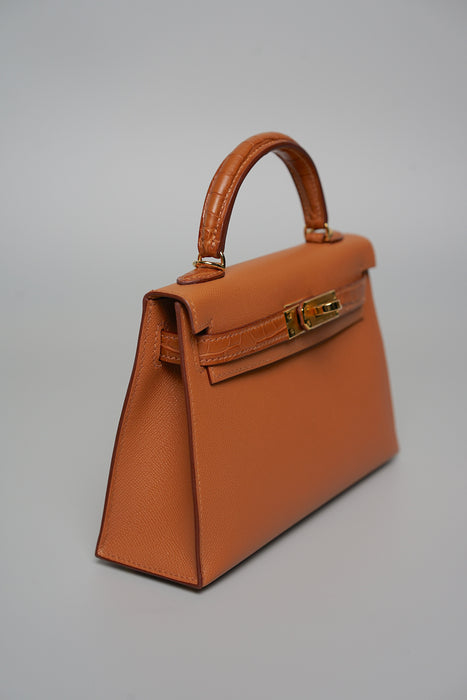 Hermes Kelly 20 Sellier Touch in Madame Matte Alligator Gold Ghw (Brand New)