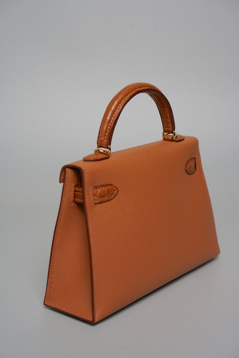 Hermes Kelly 20 Sellier Touch in Madame Matte Alligator Gold Ghw (Brand New)