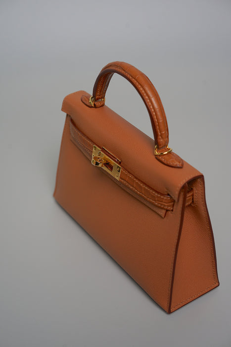 Hermes Kelly 20 Sellier Touch in Madame Matte Alligator Gold Ghw (Brand New)