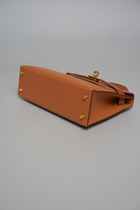 Hermes Kelly 20 Sellier Touch in Madame Matte Alligator Gold Ghw (Brand New)