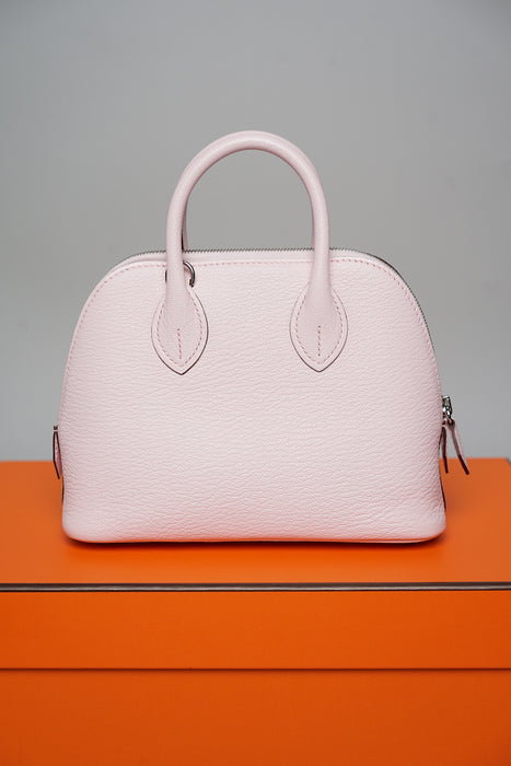 Hermes Mini Bolide in Rose Darling Chèvre Phw (Brand New)