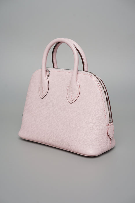 Hermes Mini Bolide in Rose Darling Chèvre Phw (Brand New)