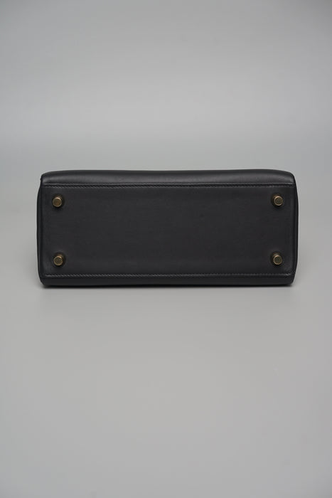 Hermes Kelly 25 Touch in Black Ombre Lizard Ghw (Brand New)