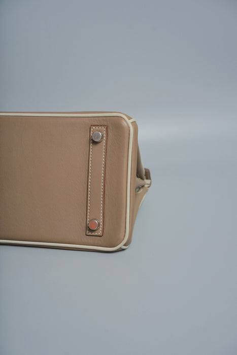 Hermes Birkin 25 in Etoupe x Gris Perle Swift Brushed Phw