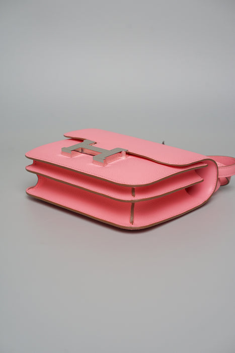 Hermes Constance 18 in Rose Darling Chèvre Phw (Brand New)