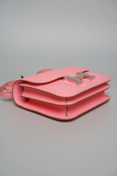 Hermes Constance 18 in Rose Darling Chèvre Phw (Brand New)
