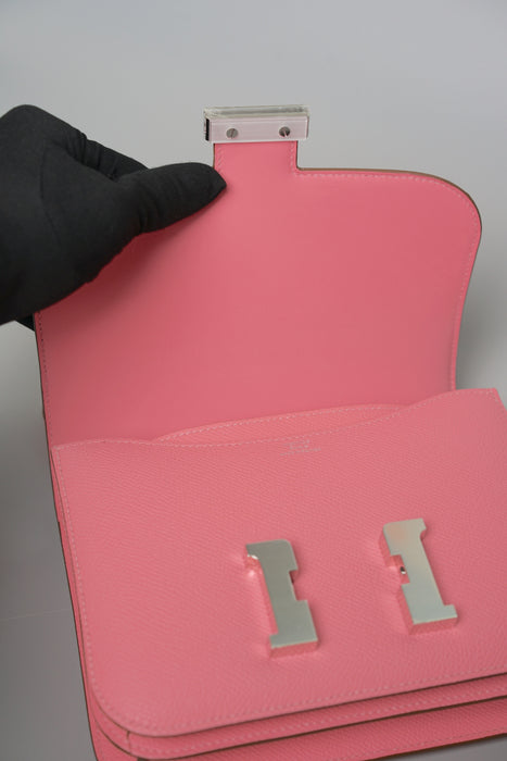Hermes Constance 18 in Rose Darling Chèvre Phw (Brand New)