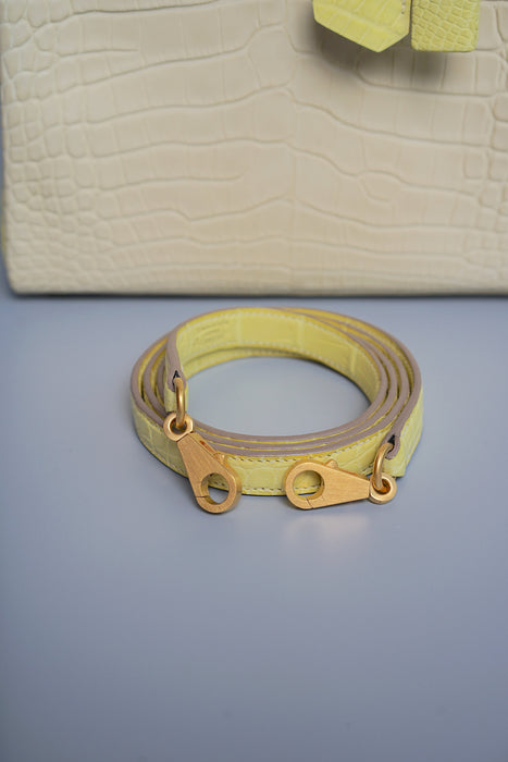 Hermes Kelly 25 HSS Vanilla x Lime Matte Alligator Bghw