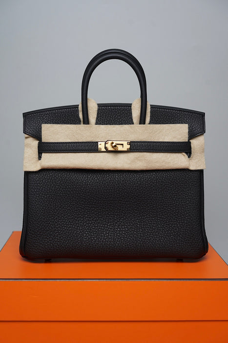 Hermes Birkin 25 in Black Togo Ghw (Brand New)
