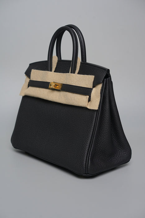 Hermes Birkin 25 in Black Togo Ghw (Brand New)
