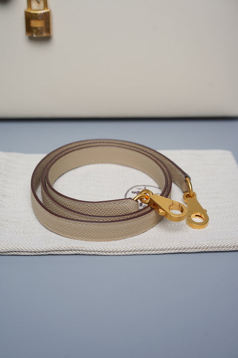 Hermes HSS Kelly 25 Sellier in Craie / Trench Bghw