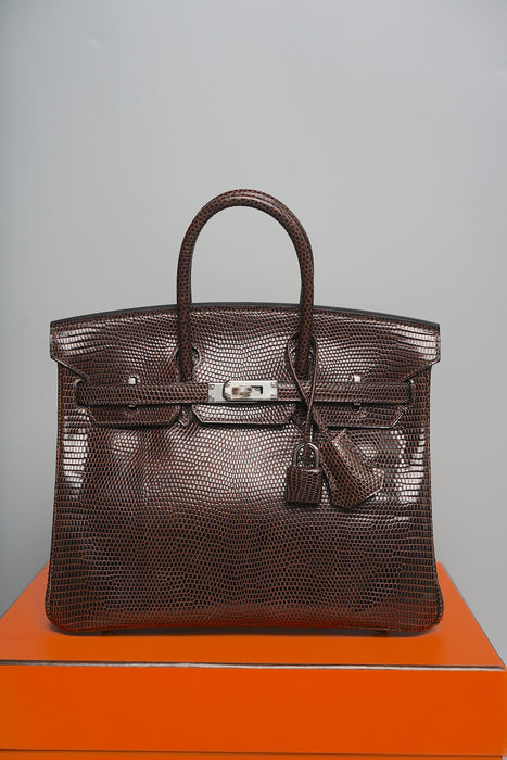 Hermes Birkin 25 in Ebene Lizard Phw