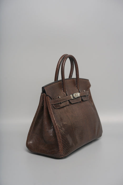 Hermes Birkin 25 in Ebene Lizard Phw