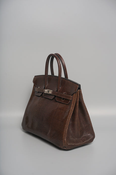 Hermes Birkin 25 in Ebene Lizard Phw