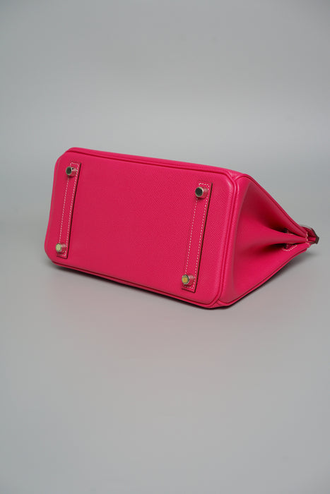 Hermes Birkin 25 Retourne in Rose Tyrein Epsom Phw