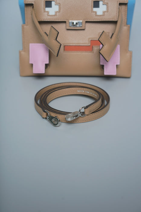 Hermes Kelly Picto in Chai/Mauve Sylvester/Blue Celeste Phw (Brand New)