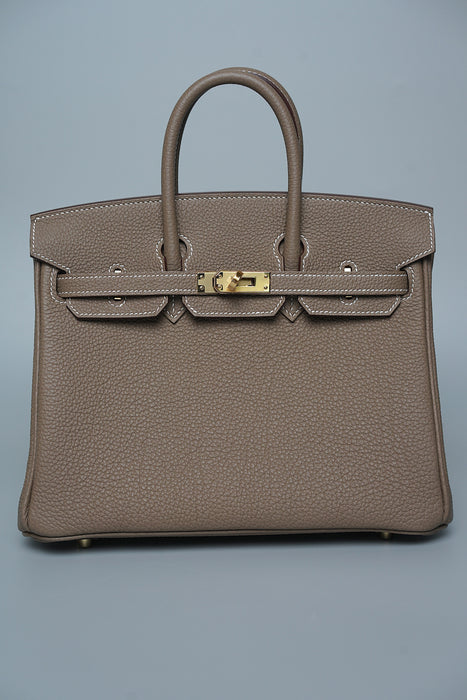 Hermes Birkin 25 in Etoupe Togo Ghw (Brand New)