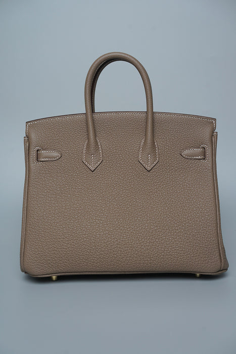 Hermes Birkin 25 in Etoupe Togo Ghw (Brand New)