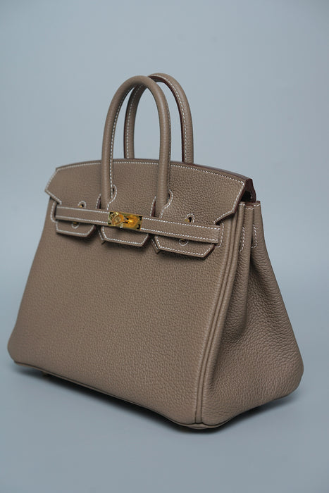 Hermes Birkin 25 in Etoupe Togo Ghw (Brand New)