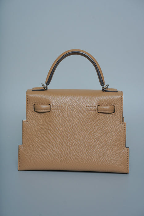 Hermes Kelly Picto in Chai/Mauve Sylvester/Blue Celeste Phw (Brand New)