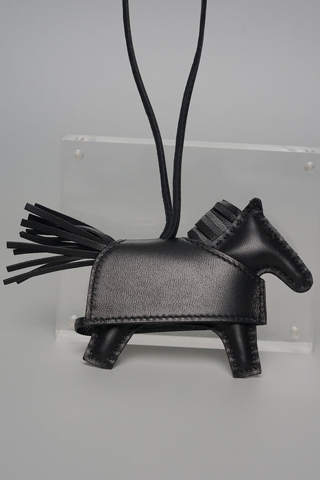 Hermes Rodeo Robeo Rock PM charm in Noir Ghw (Brand New)