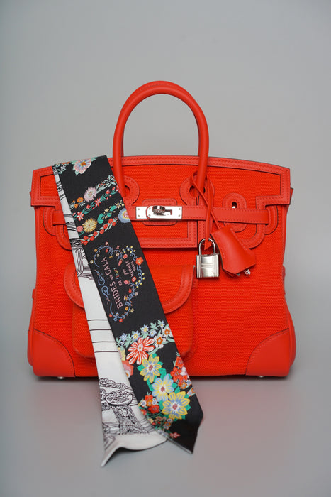 Hermes Birkin 25 Cargo in Orange Field Phw (Brand New)