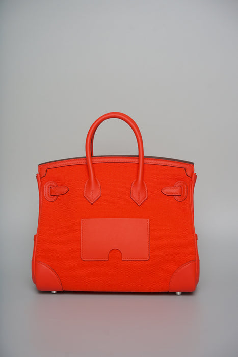 Hermes Birkin 25 Cargo in Orange Field Phw (Brand New)