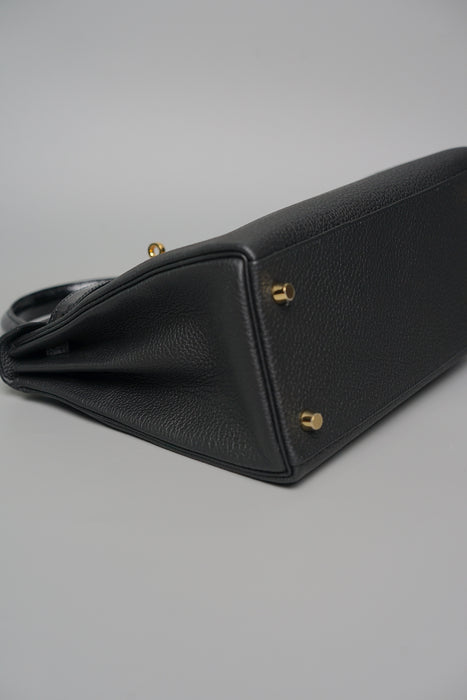 Hermes Kelly 28 Touch in Noir Shiny Alligator/Togo Ghw (Brand New)