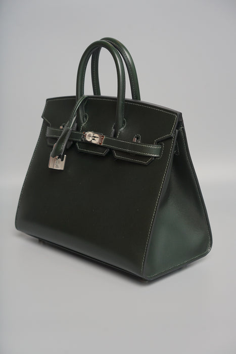 Hermes Birkin 25 in Vert Fonce Box Phw