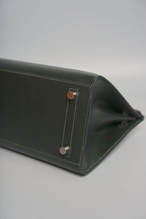 Hermes Birkin 25 in Vert Fonce Box Phw
