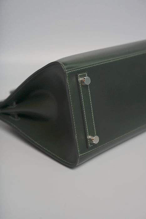 Hermes Birkin 25 in Vert Fonce Box Phw