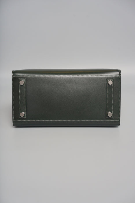 Hermes Birkin 25 in Vert Fonce Box Phw