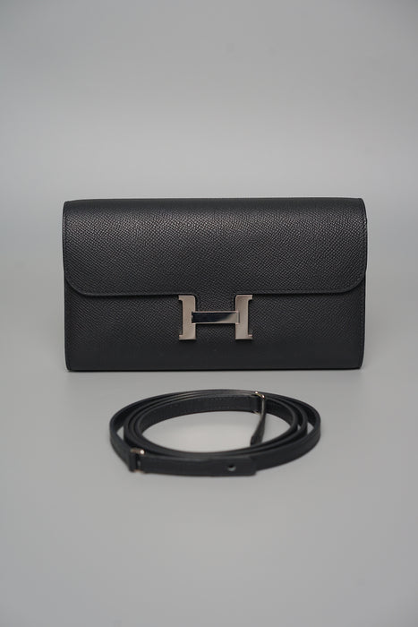 Hermes Constance To Go in Noir Epsom Phw
