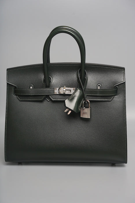Hermes Birkin 25 in Vert Fonce Box Phw