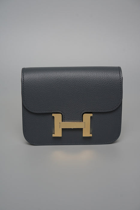 Hermes Constance Slim in Gris Misty Permabrass (Brand New)